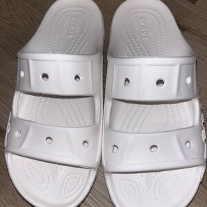 CROCS Iconic Comfort White Slides